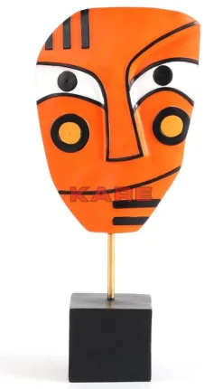 KARE Design Deko & Geschenkartikel-Deko Objekt Face Orange 50Cm