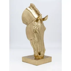 KARE Design Deko & Geschenkartikel-Deko Objekt Horse Face Gold 72Cm