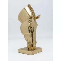 KARE Design Deko & Geschenkartikel-Deko Objekt Horse Face Gold 57Cm