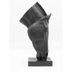 KARE Design Deko & Geschenkartikel-Deko Objekt Horse Face Schwarz 57Cm