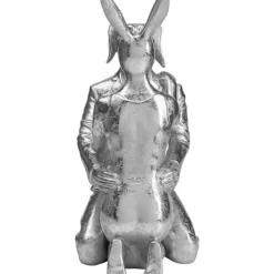KARE Design Deko & Geschenkartikel-Deko Objekt Kissing Rabbit And Dog Silber