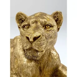 KARE Design Deko & Geschenkartikel-Deko Objekt Lion Gold 113Cm