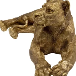 KARE Design Deko & Geschenkartikel-Deko Objekt Lion Gold 113Cm