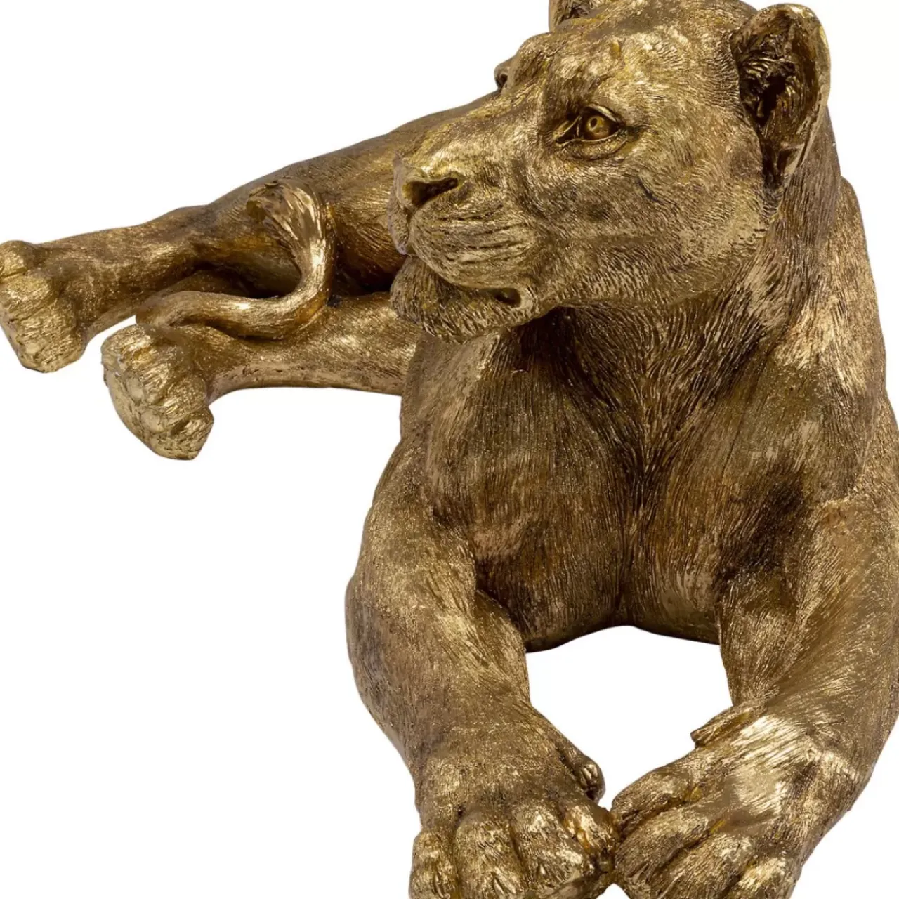 KARE Design Deko & Geschenkartikel-Deko Objekt Lion Gold 113Cm