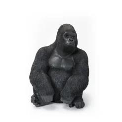 KARE Design Deko & Geschenkartikel-Deko Objekt Monkey Gorilla Side Medium Schwarz
