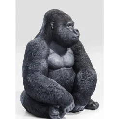 KARE Design Deko & Geschenkartikel-Deko Objekt Monkey Gorilla Side Xl Schwarz