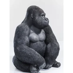 KARE Design Deko & Geschenkartikel-Deko Objekt Monkey Gorilla Side Xl Schwarz