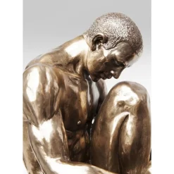 KARE Design Deko & Geschenkartikel-Deko Objekt Nude Man Stand Bronze 35Cm