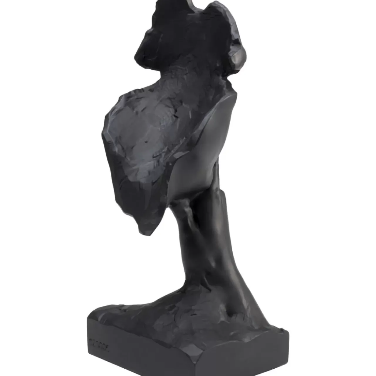 KARE Design Deko & Geschenkartikel-Deko Objekt Quiet Face Schwarz 31Cm