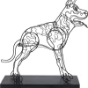 KARE Design Deko & Geschenkartikel-Deko Objekt Wire Attack Dog 36Cm