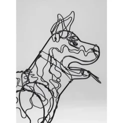 KARE Design Deko & Geschenkartikel-Deko Objekt Wire Attack Dog 36Cm