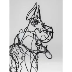KARE Design Deko & Geschenkartikel-Deko Objekt Wire Attack Dog 36Cm