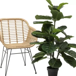 KARE Design Deko & Geschenkartikel-Deko Pflanze Fiddle Leaf 120Cm