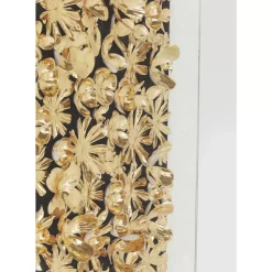 KARE Design Bilder-Deko Rahmen Gold Flower 120X120Cm