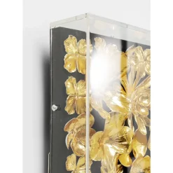 KARE Design Bilder-Deko Rahmen Gold Flower 80X80Cm