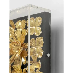 KARE Design Bilder-Deko Rahmen Gold Flower 80X80Cm