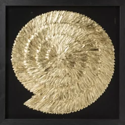 KARE Design Bilder-Deko Rahmen Golden Snail 120X120Cm