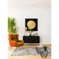 KARE Design Bilder-Deko Rahmen Golden Snail 120X120Cm