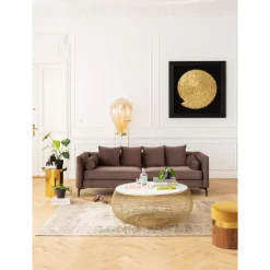 KARE Design Bilder-Deko Rahmen Golden Snail 120X120Cm