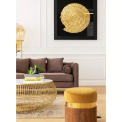 KARE Design Bilder-Deko Rahmen Golden Snail 120X120Cm