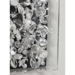 KARE Design Bilder-Deko Rahmen Silver Flower 100X100Cm