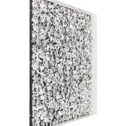 KARE Design Bilder-Deko Rahmen Silver Flower 100X100Cm