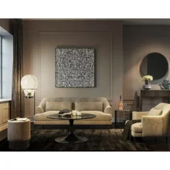 KARE Design Bilder-Deko Rahmen Silver Flower 100X100Cm