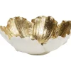 KARE Design Deko & Geschenkartikel-Deko Schale Flower Bloom Creme Gold O20Cm