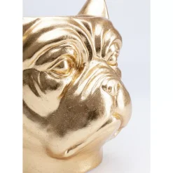 KARE Design Aufbewahrung & Ordnung-Deko Ubertopf Bulldog Gold