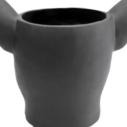 KARE Design Aufbewahrung & Ordnung-Deko Ubertopf Bulldog Schwarz