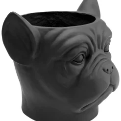 KARE Design Aufbewahrung & Ordnung-Deko Ubertopf Bulldog Schwarz