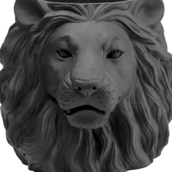 KARE Design Aufbewahrung & Ordnung-Deko Ubertopf Lion Schwarz