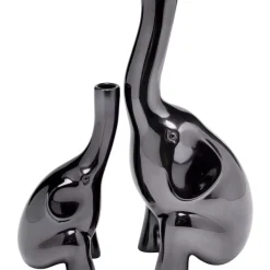 KARE Design Vasen-Deko Vase Buddy Anthrazit (2/Set)