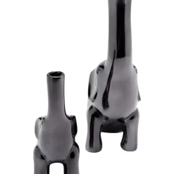 KARE Design Vasen-Deko Vase Buddy Anthrazit (2/Set)