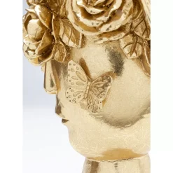 KARE Design Vasen-Deko Vase Flowercrown Gold 20Cm