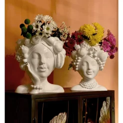 KARE Design Vasen-Deko Vase Fruity Weis 37Cm