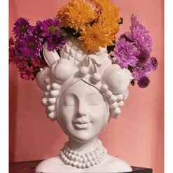 KARE Design Vasen-Deko Vase Fruity Weis 37Cm