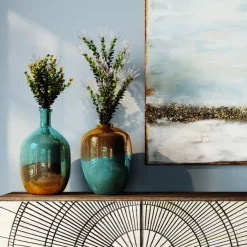 KARE Design Vasen-Deko Vase Lizy Shine Multi 50Cm