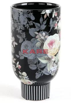 KARE Design Vasen-Deko Vase Rose Magic Schwarz 27Cm