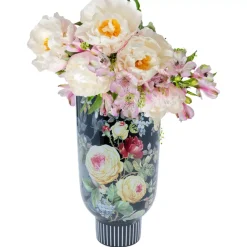 KARE Design Vasen-Deko Vase Rose Magic Schwarz 27Cm