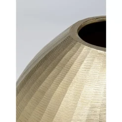 KARE Design Vasen-Deko Vase Sacramento Carving Champagner Gold 30Cm