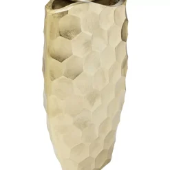 KARE Design Vasen-Deko Vase Sacramento Comb Champagner Gold 59Cm