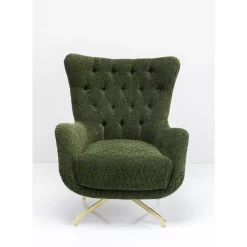 KARE Design Sessel-Drehsessel Bellini Grun