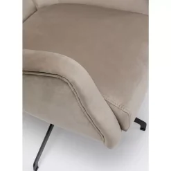 KARE Design Sessel-Drehsessel Bellissima Velvet Beige