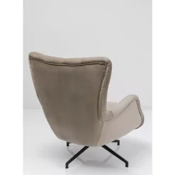 KARE Design Sessel-Drehsessel Bellissima Velvet Beige