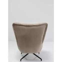 KARE Design Sessel-Drehsessel Bellissima Velvet Beige