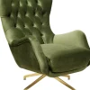 KARE Design Sessel-Drehsessel Bellissima Velvet Grun