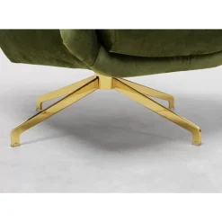 KARE Design Sessel-Drehsessel Bellissima Velvet Grun