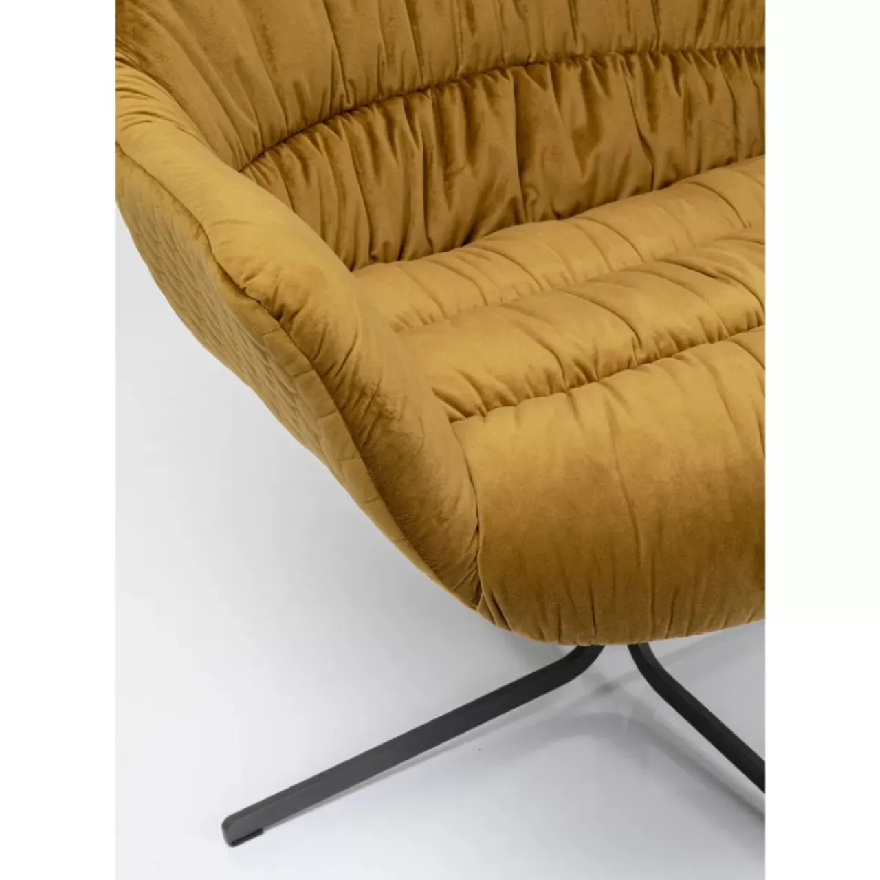 KARE Design Sessel-Drehsessel Bristol Gelb