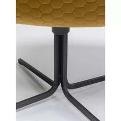 KARE Design Sessel-Drehsessel Bristol Gelb
